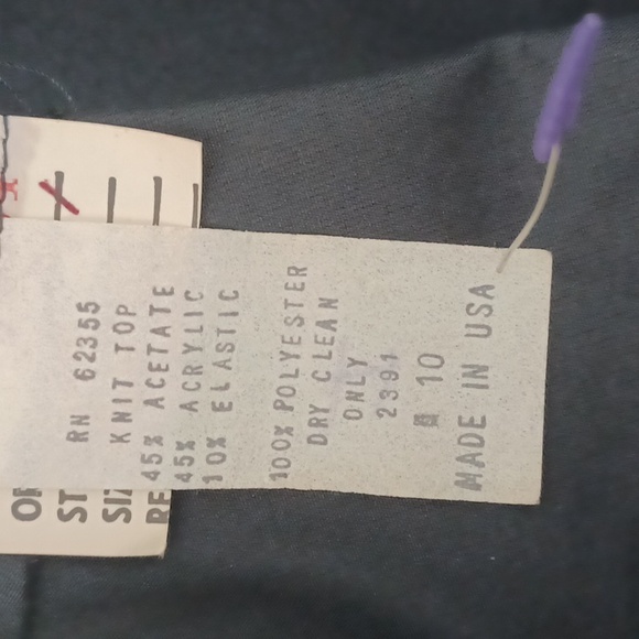 Vintage Nili Martin Cocktail Dress, Dark Brown Skirt, Varigated Brown Top, Sz 10 - Picture 7 of 12